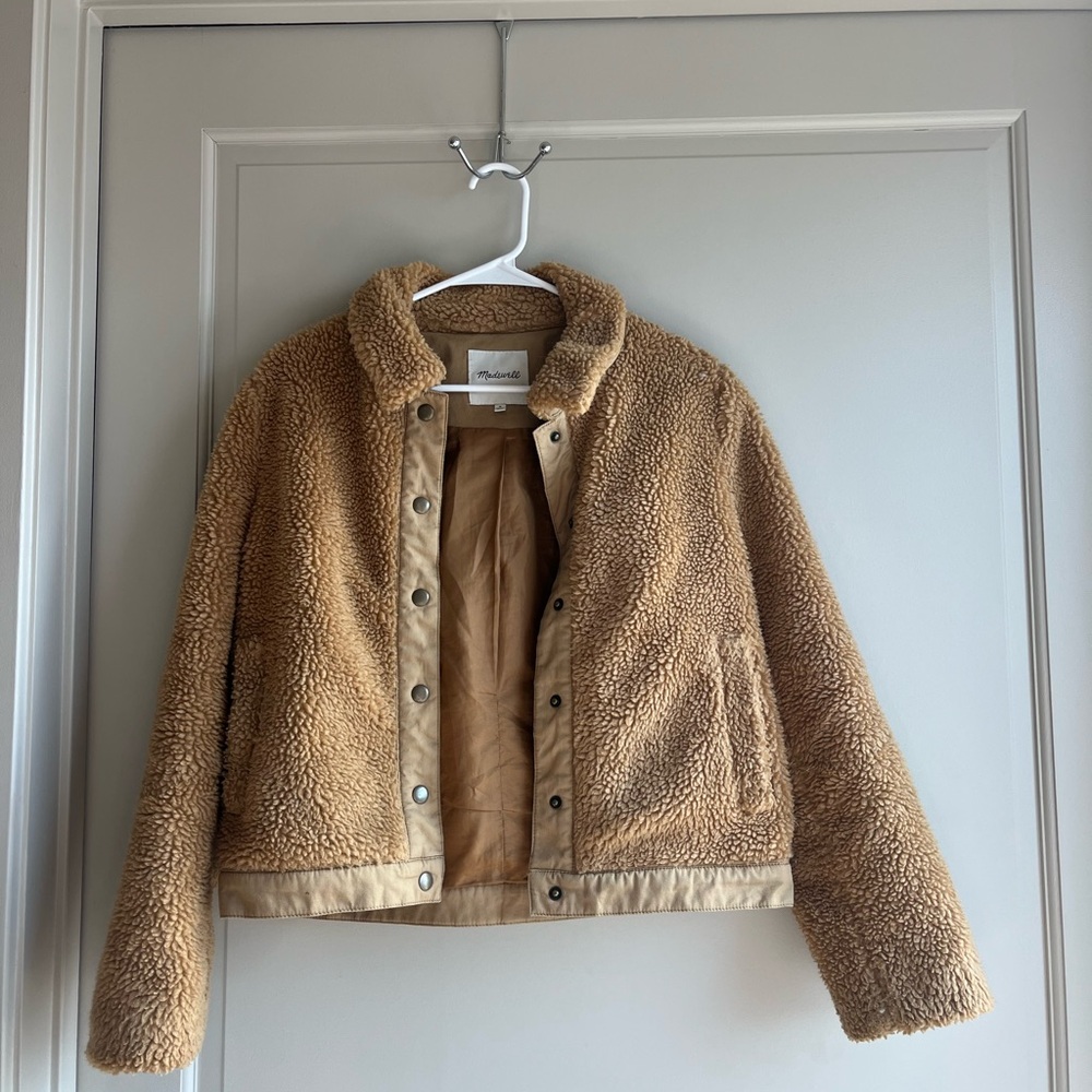 Madewell Tan Teddy Jacket